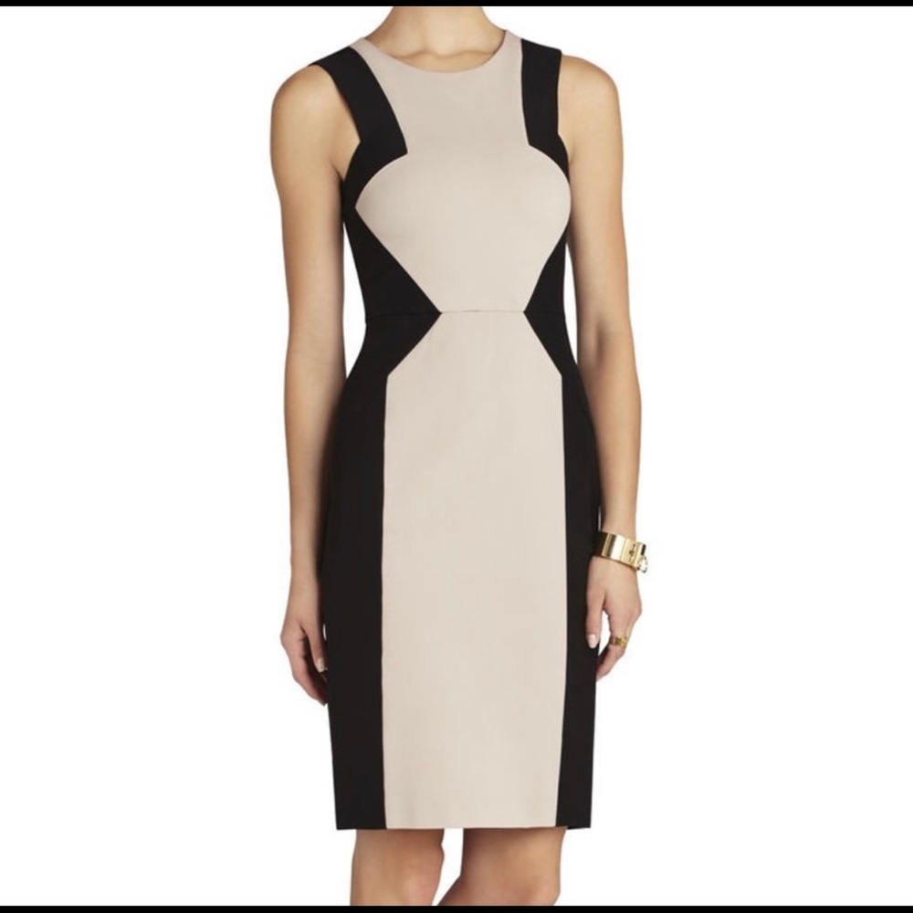 BCBGMAXAZRIA Evelyn Blocked Sheath Dress